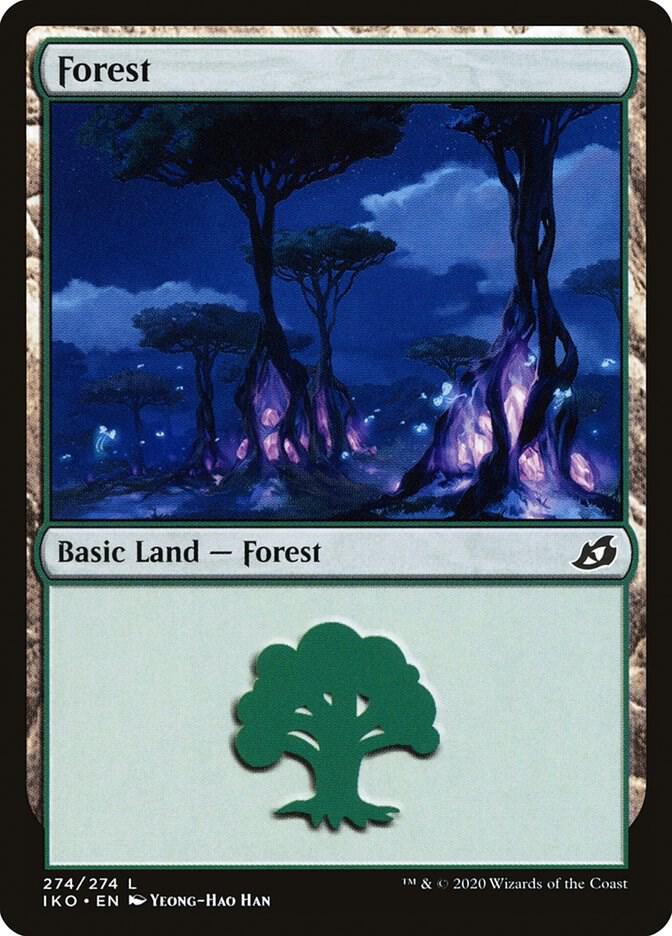 Forest 274 card from Ikoria: Lair of Behemoths