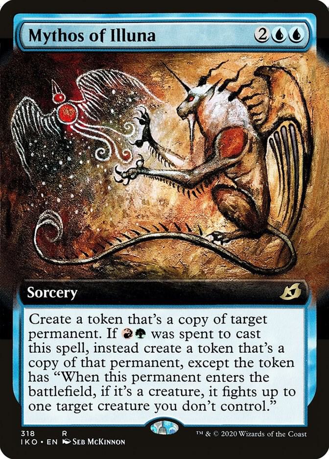 Mythos of Illuna (Extended Art) 318 card from Ikoria: Lair of Behemoths