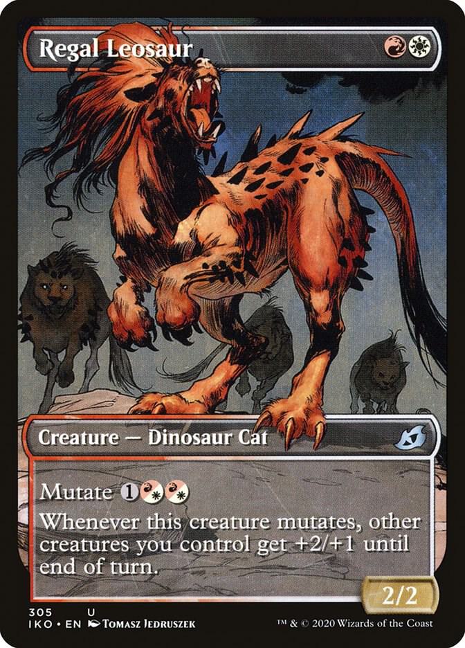 Regal Leosaur (Showcase) 305 card from Ikoria: Lair of Behemoths
