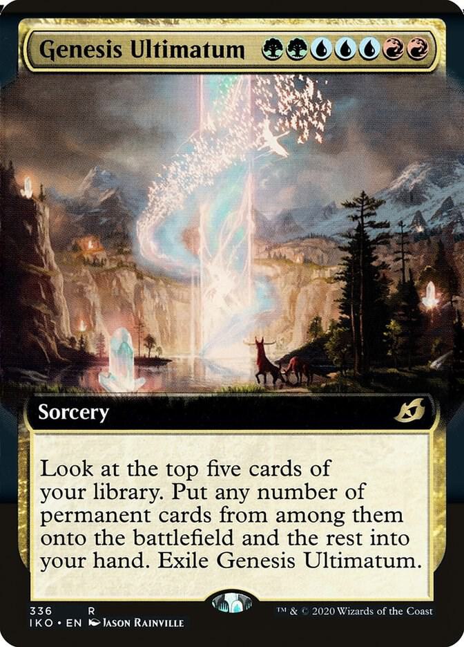Genesis Ultimatum (Extended Art) 336 card from Ikoria: Lair of Behemoths