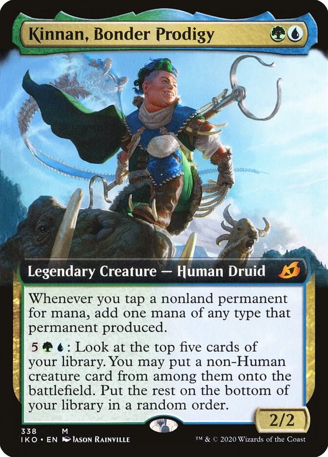 Kinnan, Bonder Prodigy (Extended Art) 338 card from Ikoria: Lair of Behemoths