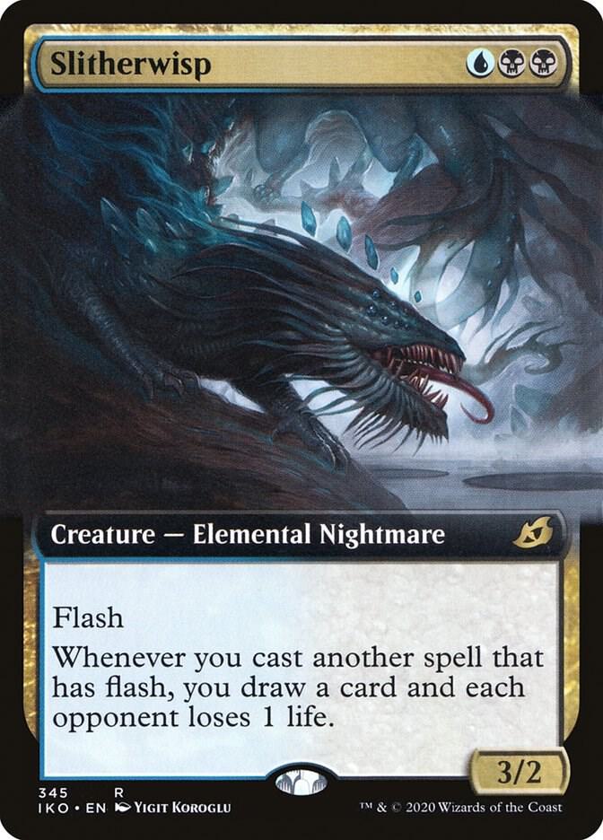 Slitherwisp (Extended Art) 345 card from Ikoria: Lair of Behemoths