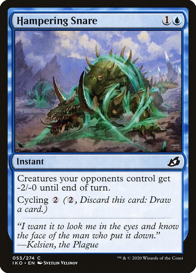 Hampering Snare 55 card from Ikoria: Lair of Behemoths