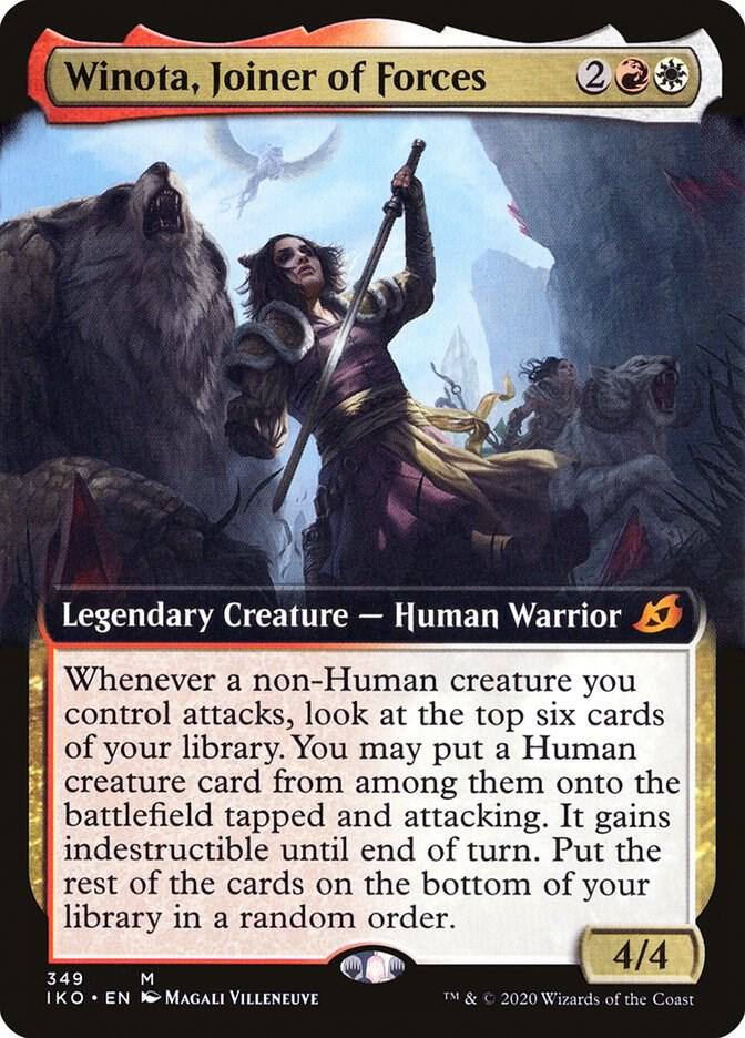 Winota, Joiner of Forces (Extended Art) 349 card from Ikoria: Lair of Behemoths