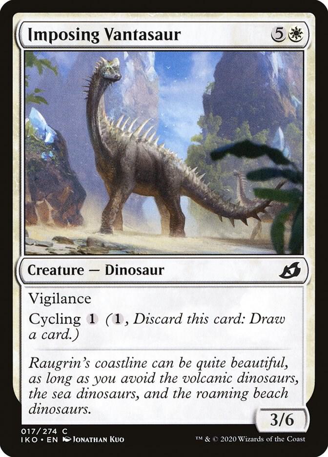 Imposing Vantasaur 17 card from Ikoria: Lair of Behemoths