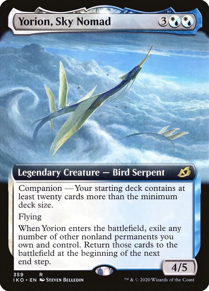 Yorion, Sky Nomad (Extended Art) 359 card from Ikoria: Lair of Behemoths