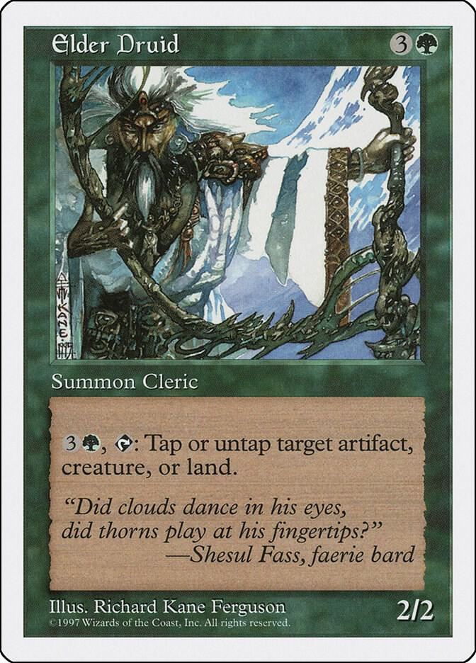 Elder Druid card from Fifth Edition