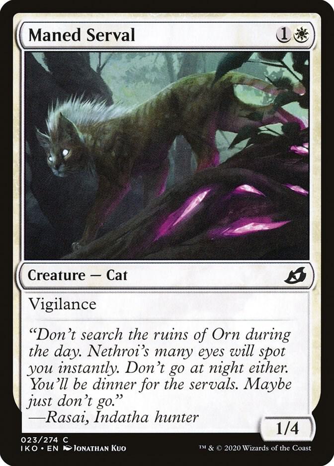Maned Serval 23 card from Ikoria: Lair of Behemoths