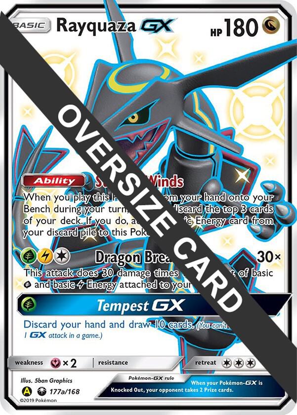 Rayquaza GX 177a/168 card from Jumbo Cards