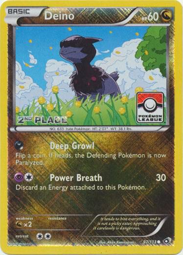 Deino - 97/113 (Pokemon League) [2nd Place] 097/113 card from League & Championship Cards