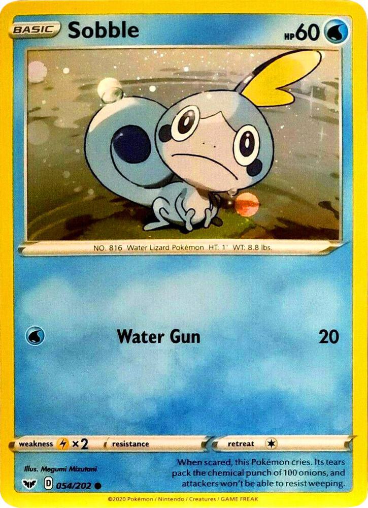 Sobble - 54/202 (Cosmos Holo) 054/202 card from Blister Exclusives