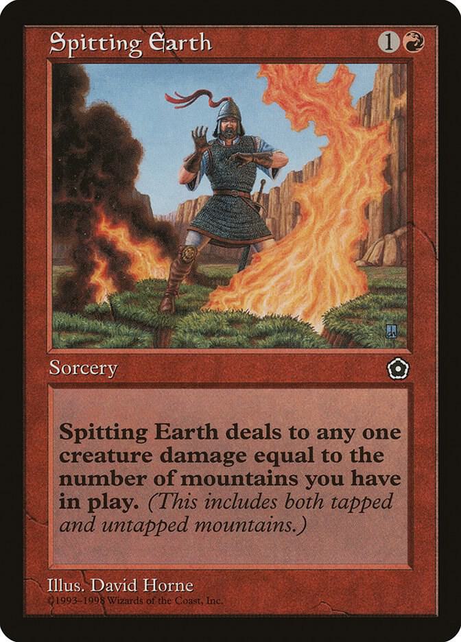 Spitting Earth card from Portal Second Age