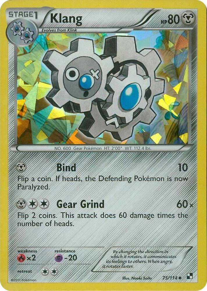 Klang - 75/114 (Cracked Ice Holo) 075/114 card from Blister Exclusives