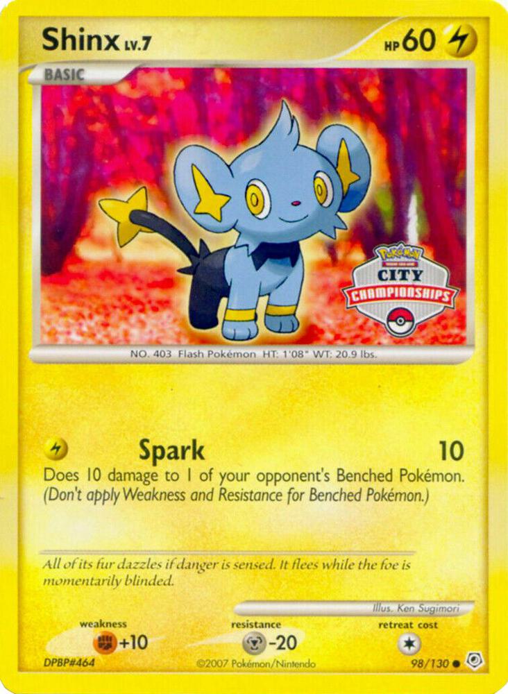 Shinx (City Championships) 98/130 card from Nintendo Promos