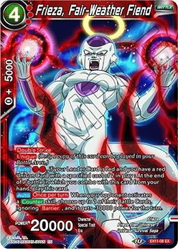 Frieza, Fair-Weather Fiend EX11-06 card from Expansion Deck Box Set 11: Universe 7 Unison