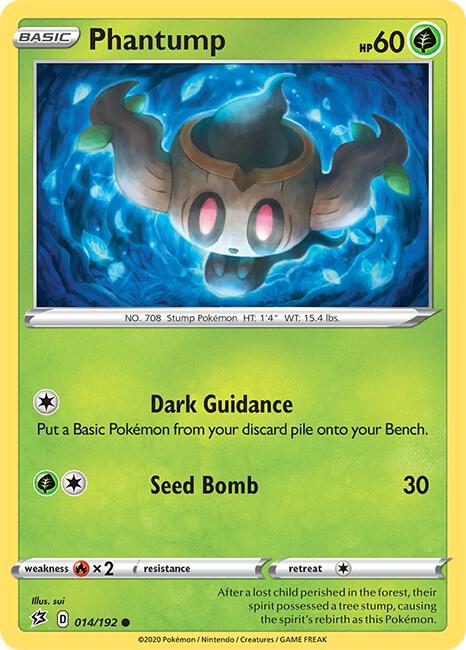 Phantump 014/192 card from SWSH02: Rebel Clash
