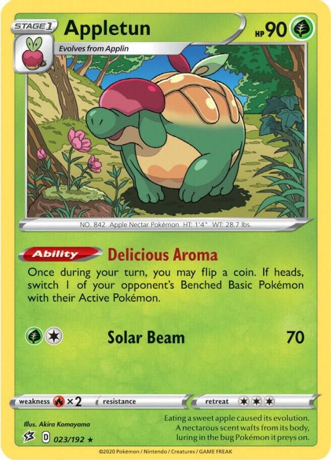 Appletun 023/192 card from SWSH02: Rebel Clash