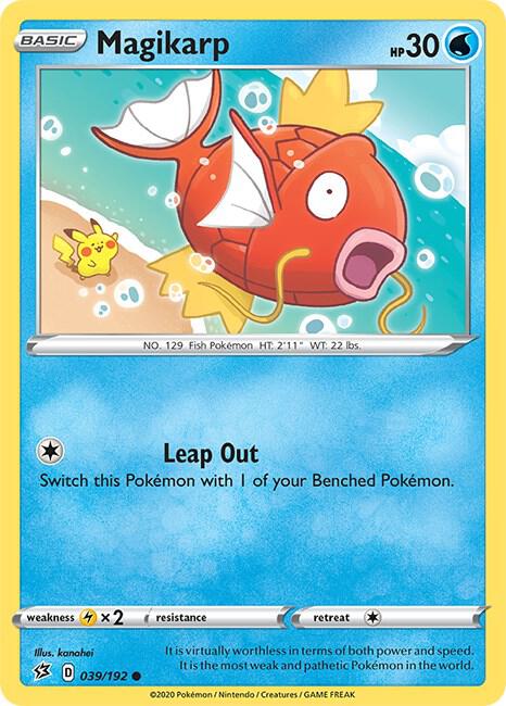 Magikarp 039/192 card from SWSH02: Rebel Clash