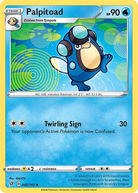 Palpitoad 045/192 card from SWSH02: Rebel Clash