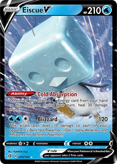 Eiscue V 055/192 card from SWSH02: Rebel Clash
