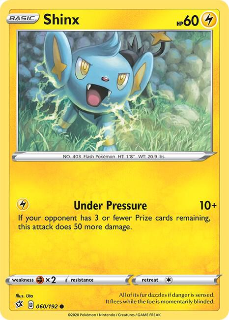 Shinx 060/192 card from SWSH02: Rebel Clash