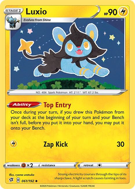 Luxio 061/192 card from SWSH02: Rebel Clash