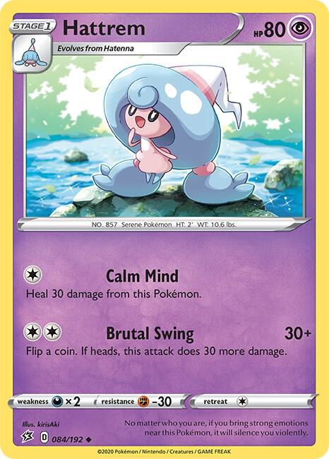 Hattrem 084/192 card from SWSH02: Rebel Clash