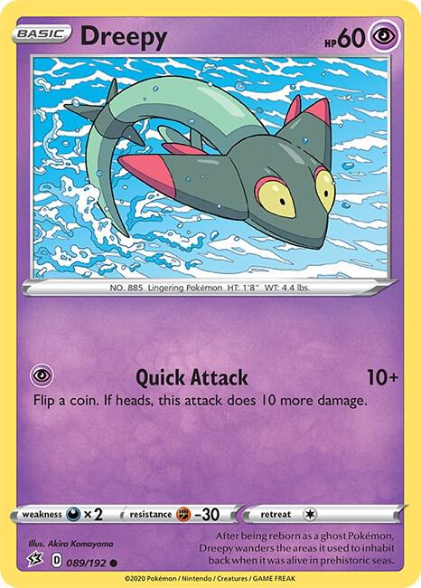 Dreepy 089/192 card from SWSH02: Rebel Clash