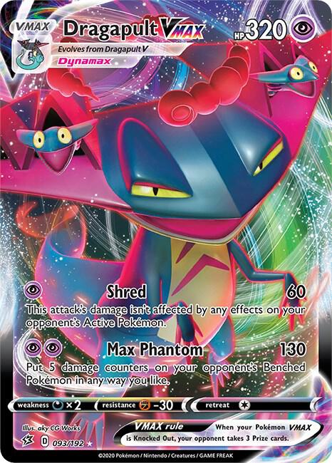 Dragapult VMAX 093/192 card from SWSH02: Rebel Clash