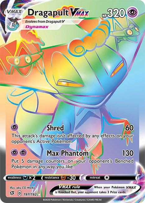 Dragapult VMAX (Secret) 197/192 card from SWSH02: Rebel Clash
