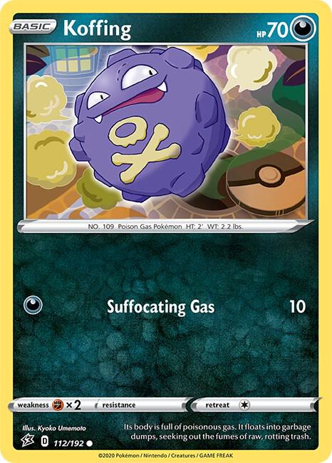 Koffing 112/192 card from SWSH02: Rebel Clash