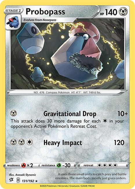 Probopass 131/192 card from SWSH02: Rebel Clash