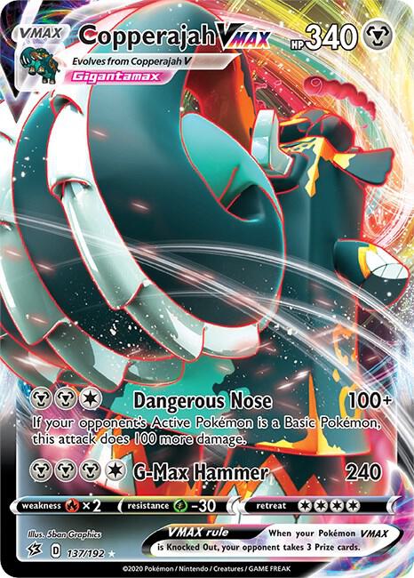Copperajah VMAX 137/192 card from SWSH02: Rebel Clash
