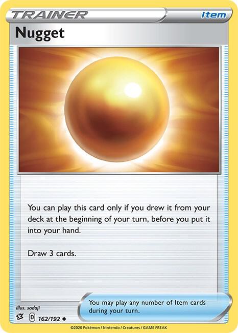 Nugget 162/192 card from SWSH02: Rebel Clash