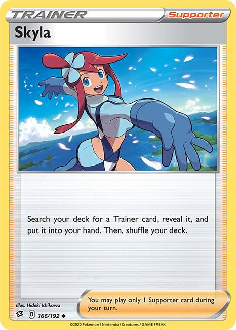 Skyla 166/192 card from SWSH02: Rebel Clash