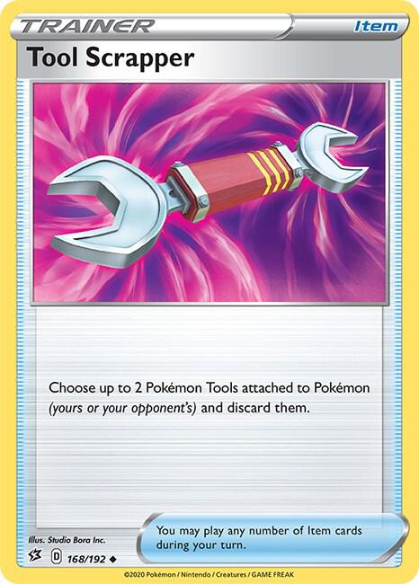 Tool Scrapper 168/192 card from SWSH02: Rebel Clash