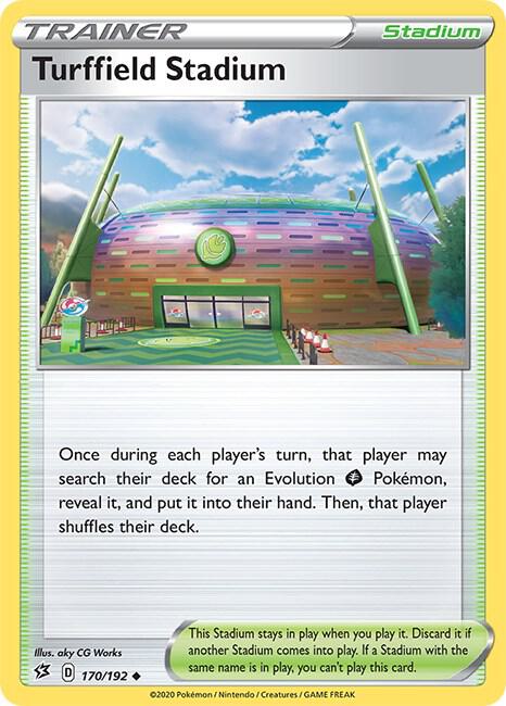 Turffield Stadium 170/192 card from SWSH02: Rebel Clash
