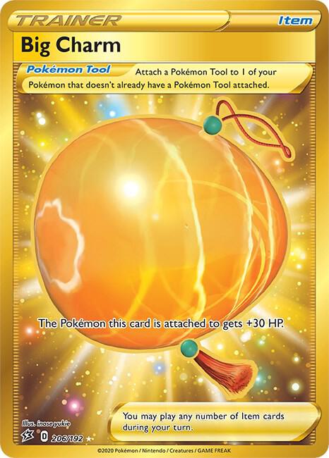 Big Charm (Secret) 206/192 card from SWSH02: Rebel Clash