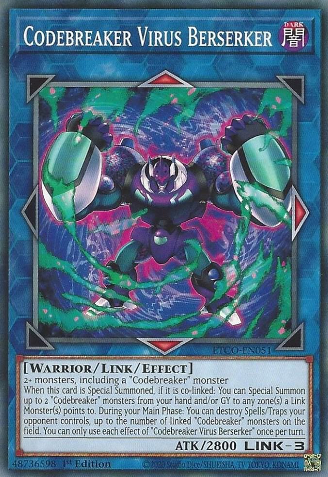 Codebreaker Virus Berserker ETCO-EN051 card from Eternity Code