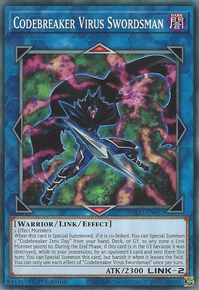 Codebreaker Virus Swordsman ETCO-EN052 card from Eternity Code