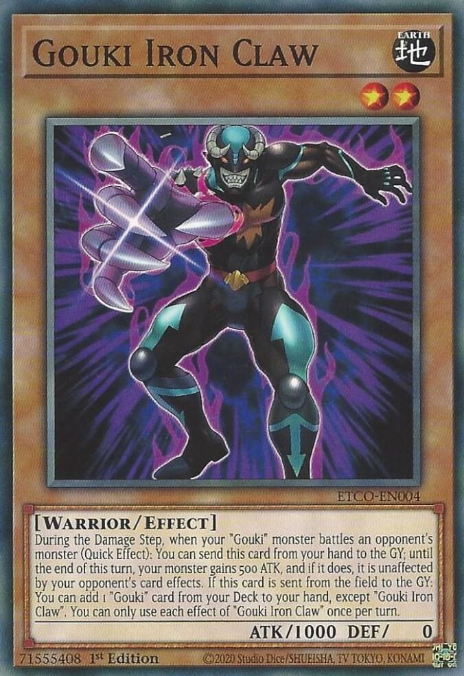 Gouki Iron Claw ETCO-EN004 card from Eternity Code