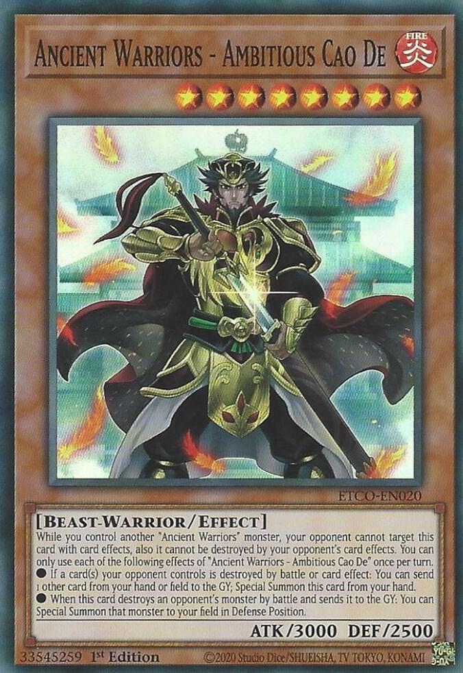 Ancient Warriors - Ambitious Cao De ETCO-EN020 card from Eternity Code