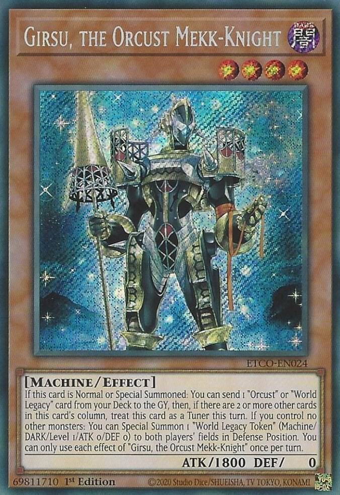 Girsu, the Orcust Mekk-Knight ETCO-EN024 card from Eternity Code