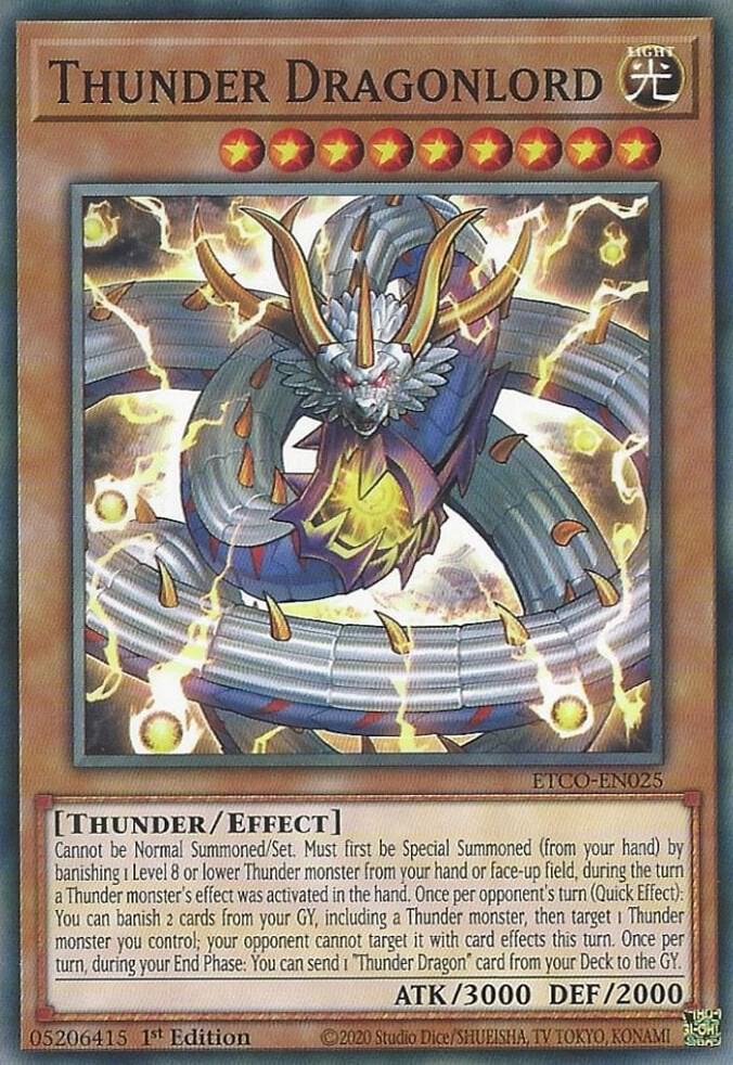 Thunder Dragonlord ETCO-EN025 card from Eternity Code