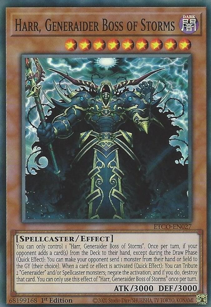 Harr, Generaider Boss of Storms ETCO-EN027 card from Eternity Code