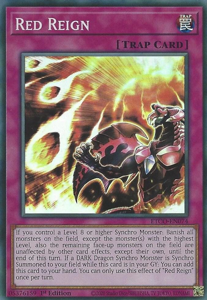 Red Reign ETCO-EN074 card from Eternity Code