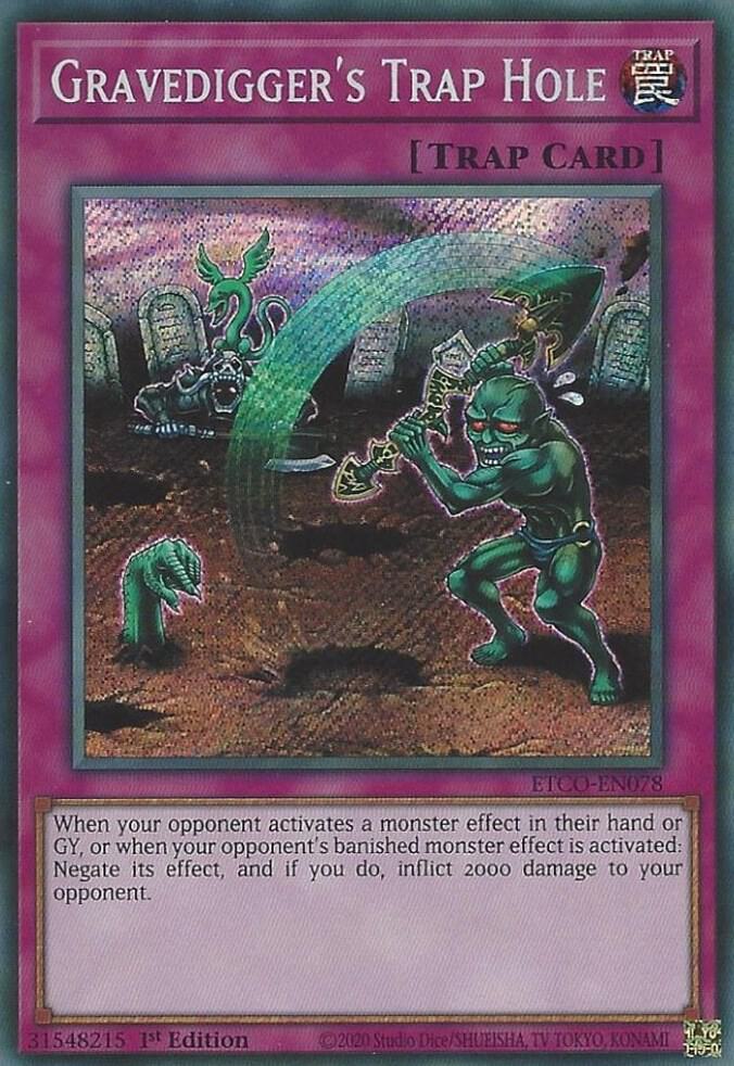 Gravedigger's Trap Hole ETCO-EN078 card from Eternity Code