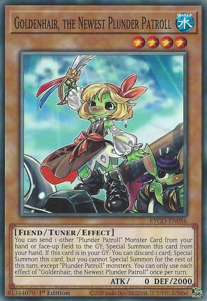 Goldenhair, the Newest Plunder Patroll ETCO-EN086 card from Eternity Code