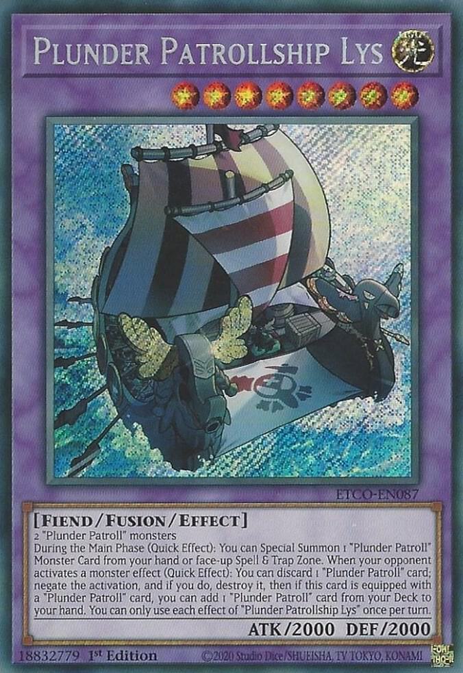 Plunder Patrollship Lys ETCO-EN087 card from Eternity Code