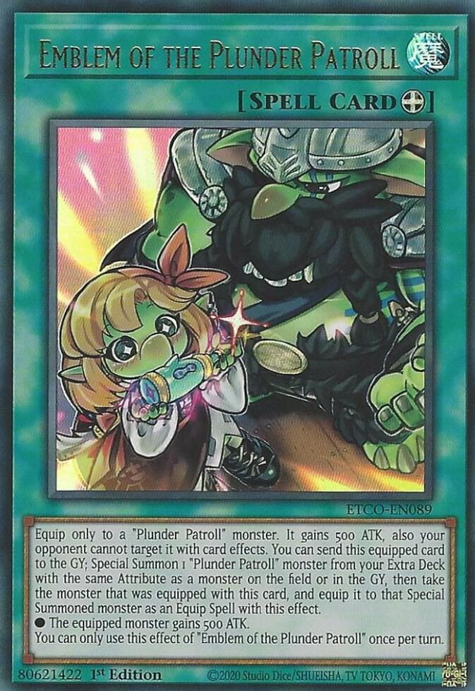Emblem of the Plunder Patroll ETCO-EN089 card from Eternity Code